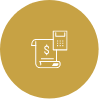 bookkeeping & accounting services | Calculator with money sheet