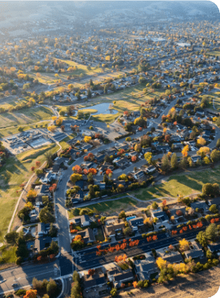 online accounting and bookkeeping services | Aerial photo of houses